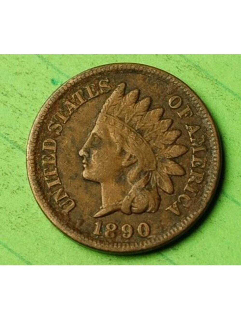 X272 1890 Indian Head Cent Penny 1c - Check Out Our eBay Store - old coin money